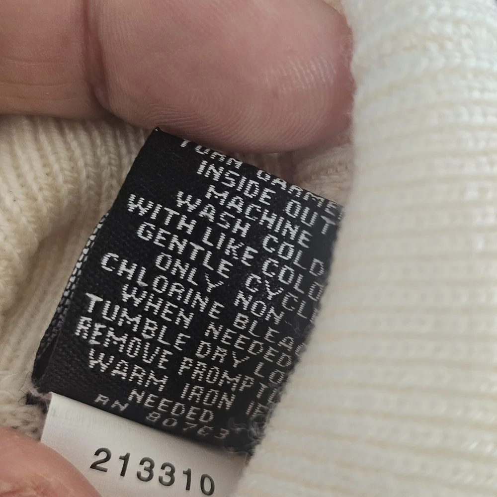 Moda International Ivory Knit Sweater Merino Wool 95%{Bx20}